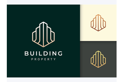 Modern Apartment or Hotel Logo Template