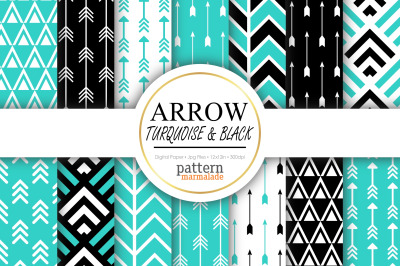 Arrow Turquoise &amp; Black - S0510