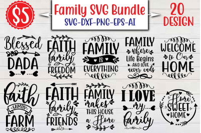 Family SVG Bundle cut file