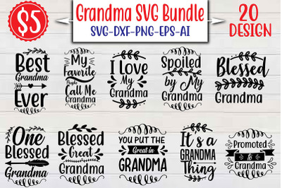 Grandma SVG Bundle cut file