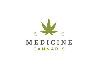 Cannabis leaf logo design