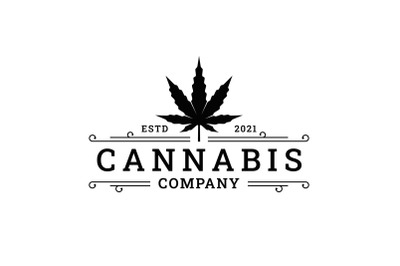 Vintage Retro Badge Emblem Cannabis Logo design