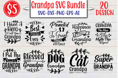 Grandpa SVG Bundle cut file