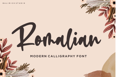 Romalian Modern Calligraphy Font