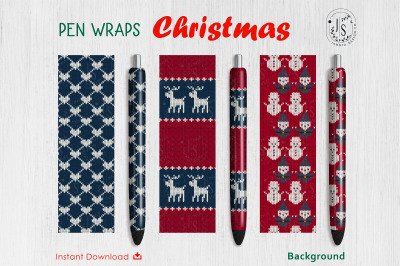 Christmas Knitting Pen Wraps File Set