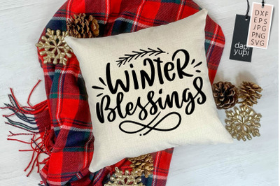 Winter Quotes SVG Winter Blessings