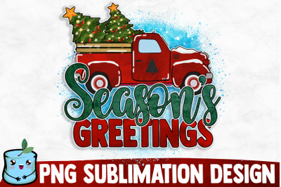 Season&#039;s Greetings Sublimation Design