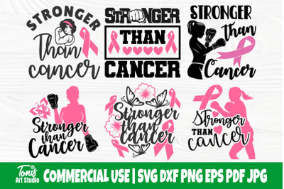 Stronger Than Cancer SVG Bundle, Cancer Svg, Png