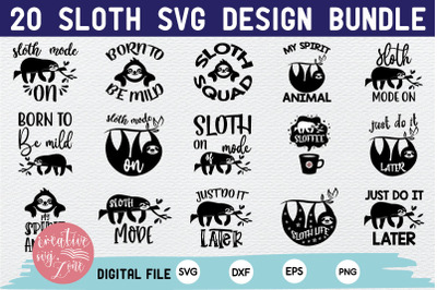 Sloth Svg Bundle&2C;Sloth life Svg Bundle