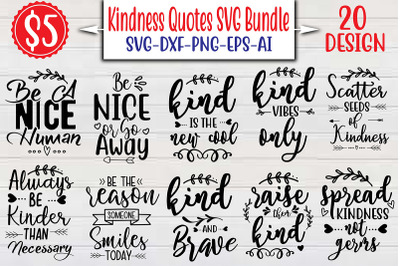 Kindness Quotes SVG Bundle cut file