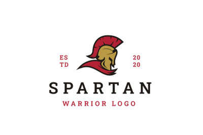 Vintage Spartan Sparta Logo, Spartan Helmet Logo Design