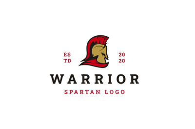 Vintage Spartan Sparta Logo, Spartan Helmet Logo Design