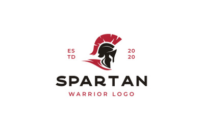 Vintage Spartan Sparta Logo, Spartan Helmet Logo Design