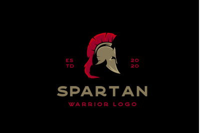 Vintage Spartan Sparta Logo, Spartan Helmet Logo Design