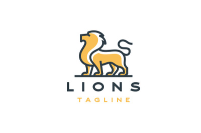 Lion Logo Design Vector Illustration