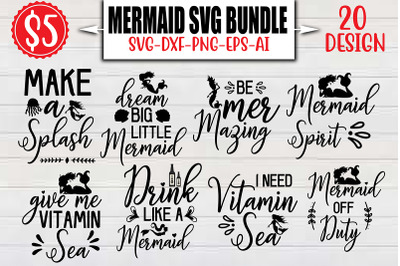 Mermaid SVG Bundle cut file