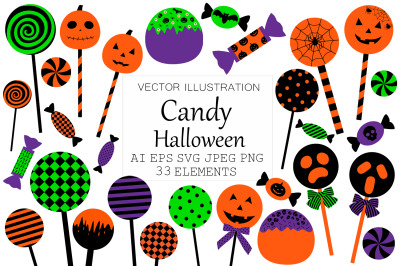 Halloween Candy. Lollipop Halloween. Candy SVG. Candy vector