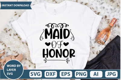 MAID OF HONOR  SVG CUT FILE