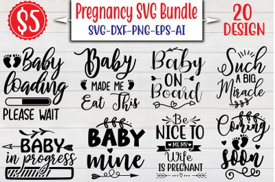 Pregnancy SVG Bundle cut file