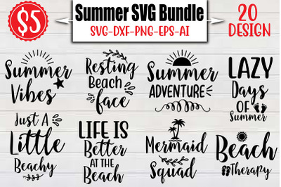 Summer SVG Bundle cut file