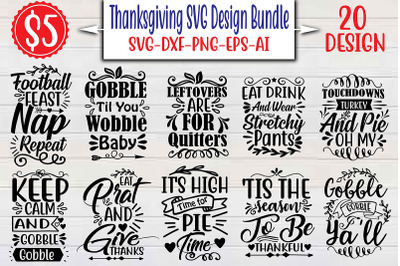 Thanksgiving SVG Design Bundle cut file