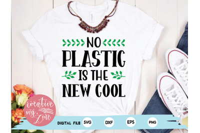 no plastic is the new cool svg