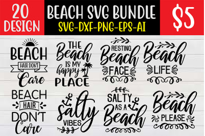 Beach SVG Bundle cut file