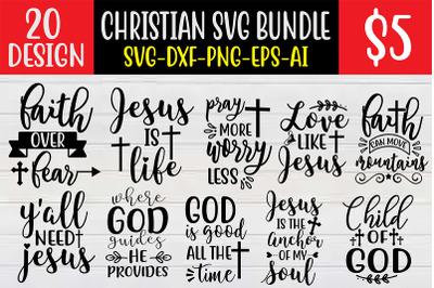 Christian SVG Bundle cut file