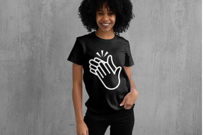 Clapping Hands Emoji | SVG | PNG | DXF | EPS