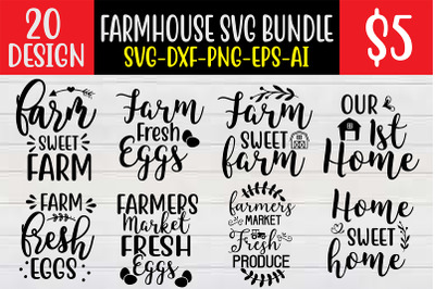 Farmhouse SVG Bundle cut file
