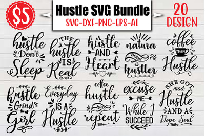 Hustle SVG Bundle cut file