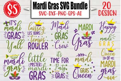 Mardi Gras SVG Bundle cut file