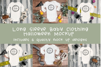 Halloween Baby Onesie Mockup Bundle