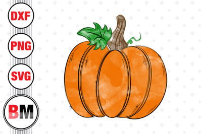 Hand Drawn Pumpkin Watercolor PNG Files