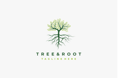 Vibrant Tree Logo Design, Tree vector illustration. Tree of life logo