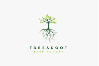 Vibrant Tree Logo Design, Tree vector illustration