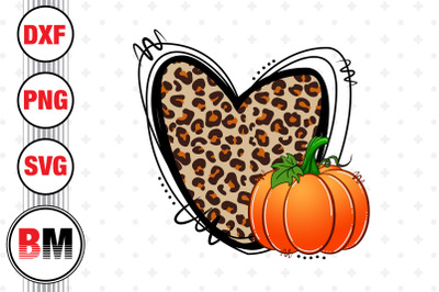 Heart Leopard Pumpkin PNG Files