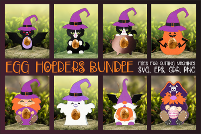 Halloween Egg Holders Bundle SVG