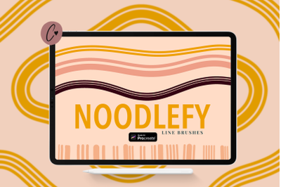 Noodlefy Procreate Multi Line Brushes