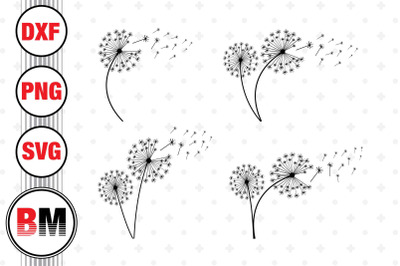 Dandelion SVG&2C; PNG&2C; DXF Files