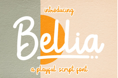 Bellia - Playful Script Font