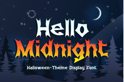 Hello Midnight - Halloween Font Spooky