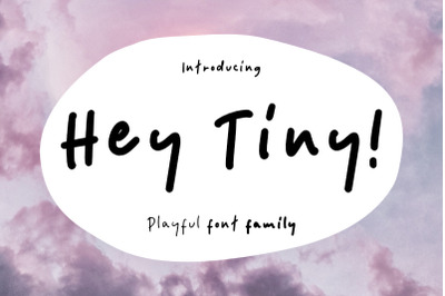 Hey Tiny - Playful Font Family