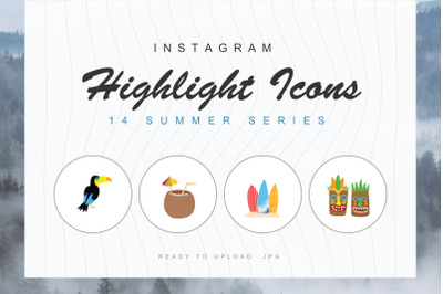 14 Summer Season Instagram Highlight Cover Icons