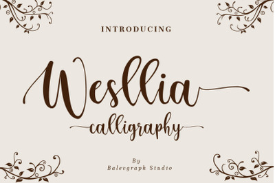 Wesllia - Calligraphy Script