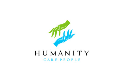 Hand Care Logo Design vector icon template
