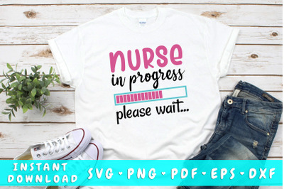 Nurse In Progress Please Wait SVG