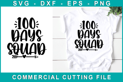 100 Days Squad, School Svg