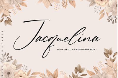 Jacquelina Beautiful Handdrawn Font
