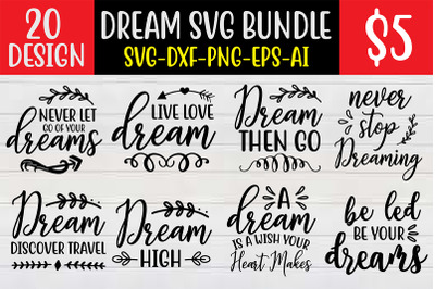 Dream SVG  Bundle cut file